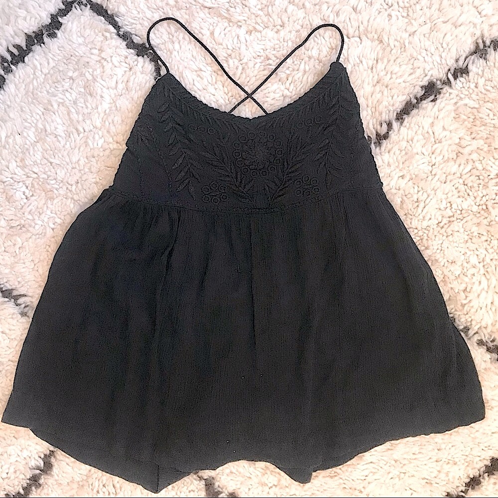 Free People embroidered top